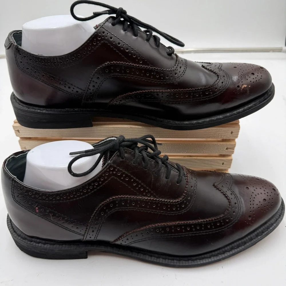 Mason Executive Imperials Wingtip Oxford Brogue Burgundy Men Size 13 E2